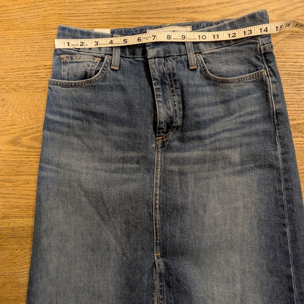 Frank & Eileen DonnybrookDenim Maxi Skirt Sz 27 EUC - Picture 6 of 12